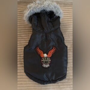 Adorable Like New Dog Puffy Parka With Faux Fur Collar. By: Handsome Pete- Small